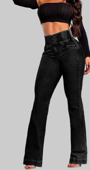 Dames High Waist Jeans Casual