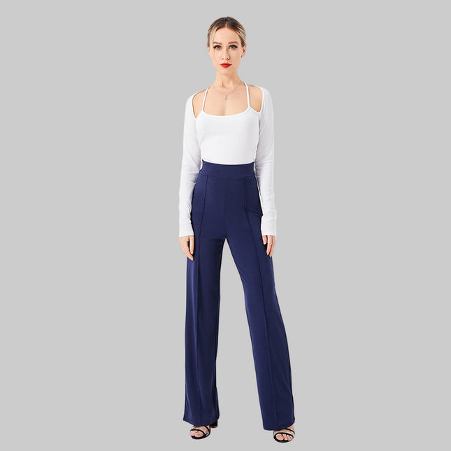 Casual Pants Slim, High-waisted Bell Bottoms