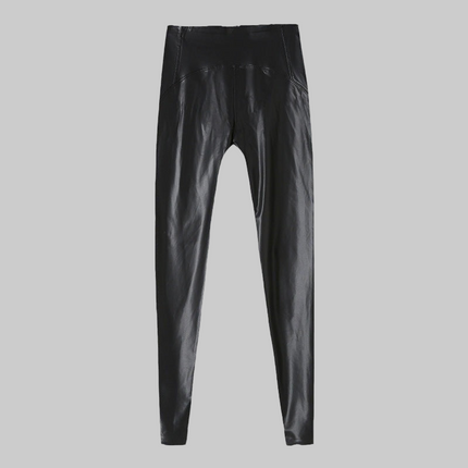 Large Size Flock Leggings Tight Stretch Feet