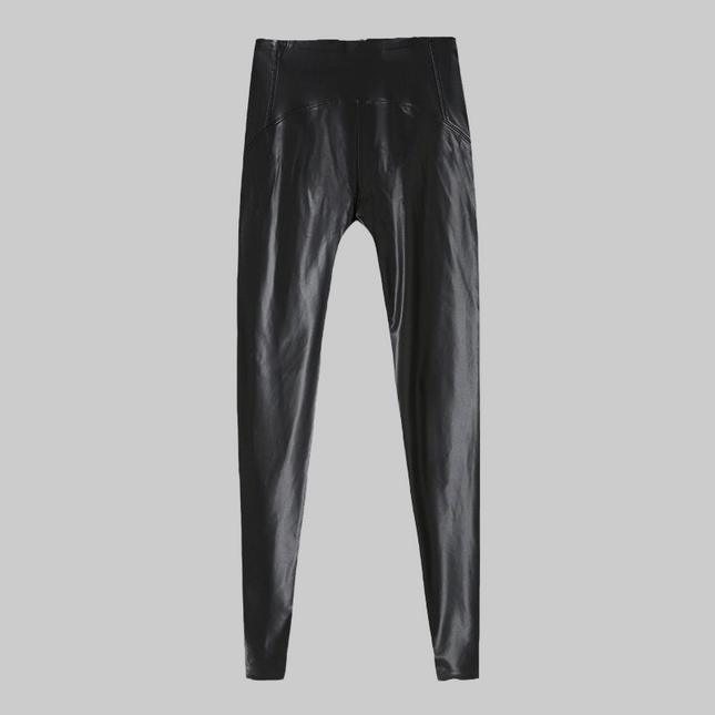 Large Size Flock Leggings Tight Stretch Feet