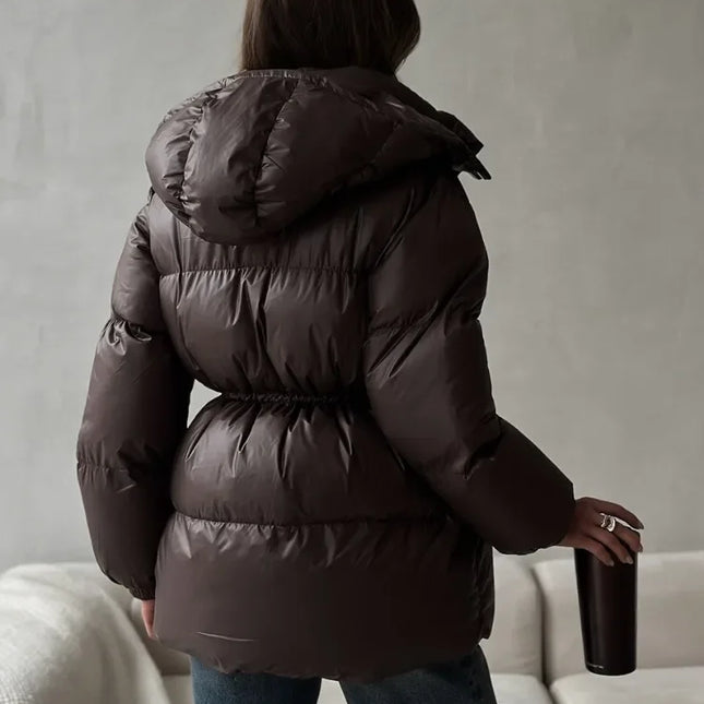 New Fashion Warm Padded Jacket Women Winter Parkas Long Sleeve Hooded Bread Cotton Clothes Female Thick Jacket Outerwear