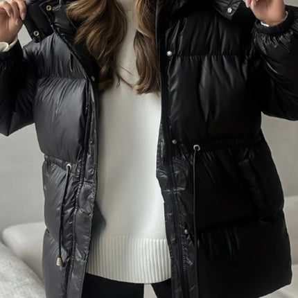 New Fashion Warm Padded Jacket Women Winter Parkas Long Sleeve Hooded Bread Cotton Clothes Female Thick Jacket Outerwear