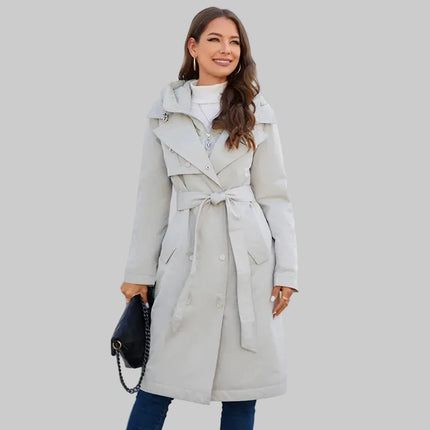 Dames Lange Parka Jas voor Voorjaar & Najaar | Licht & Stijlvol – Leona Fashion