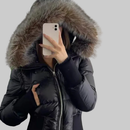 Dames Gewatteerde Bodywarmer met Capuchon – 2-Way Draagbaar, Warm & Stijlvol voor de Winter