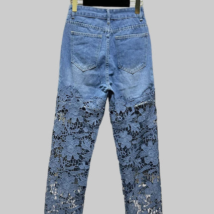 Damesbroek High Waist Patchwork