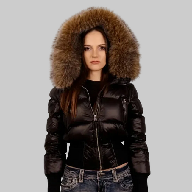 Dames Gewatteerde Bodywarmer met Capuchon – 2-Way Draagbaar, Warm & Stijlvol voor de Winter