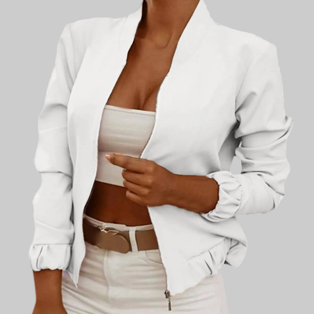 Dames Jas in Wit, Zwart & Roze