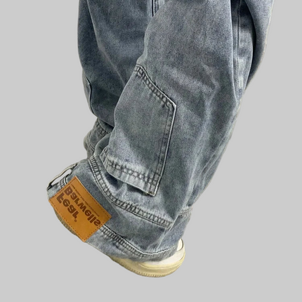 American Retro Baggy High Waist Jeans Dames