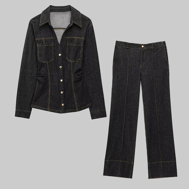 Vintage Denim Set Dames