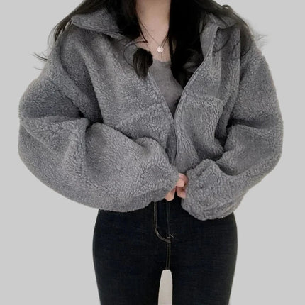 Korte Teddy Jas voor Dames | Warm & Trendy met Rits