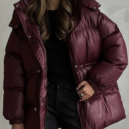 New Fashion Warm Padded Jacket Women Winter Parkas Long Sleeve Hooded Bread Cotton Clothes Female Thick Jacket Outerwear