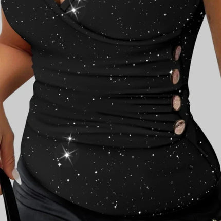 Y2K Dames Tanktop met Glitter