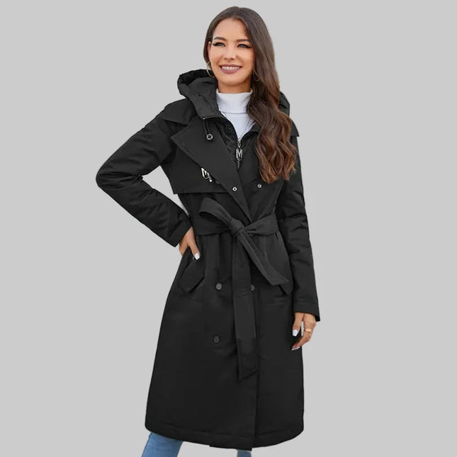 Dames Lange Parka Jas voor Voorjaar & Najaar | Licht & Stijlvol – Leona Fashion