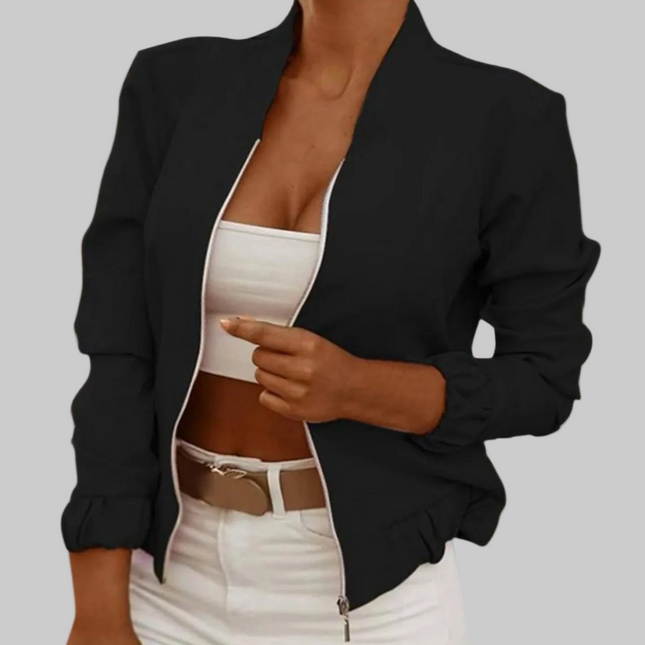 Dames Jas in Wit, Zwart & Roze