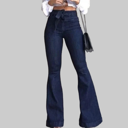 Dames High Waist Flare Jeans