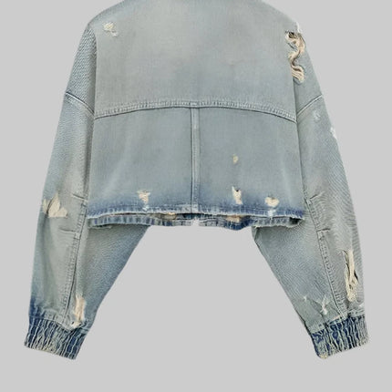 Dames Verkort Zomer Spijkerjack