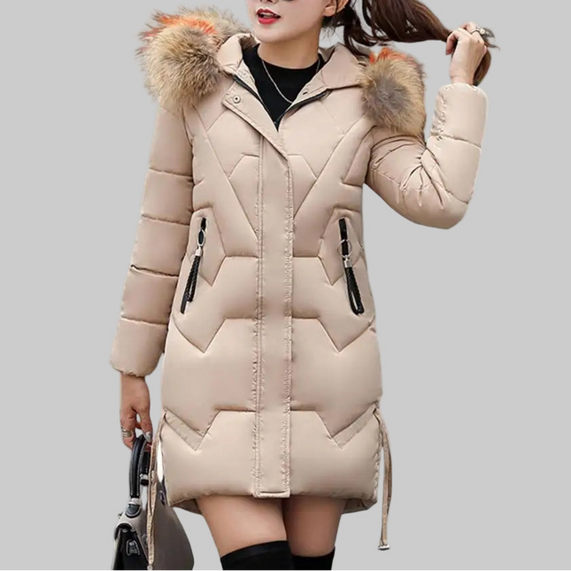 Lange Dames Winterjas met Capuchon