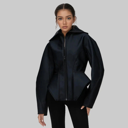 Dames Minimalistische Tunic Jas