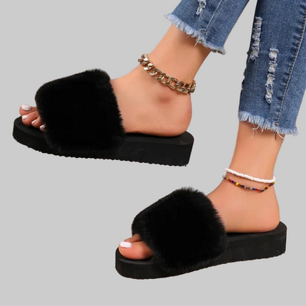 Fluffy Flat Flip-flops