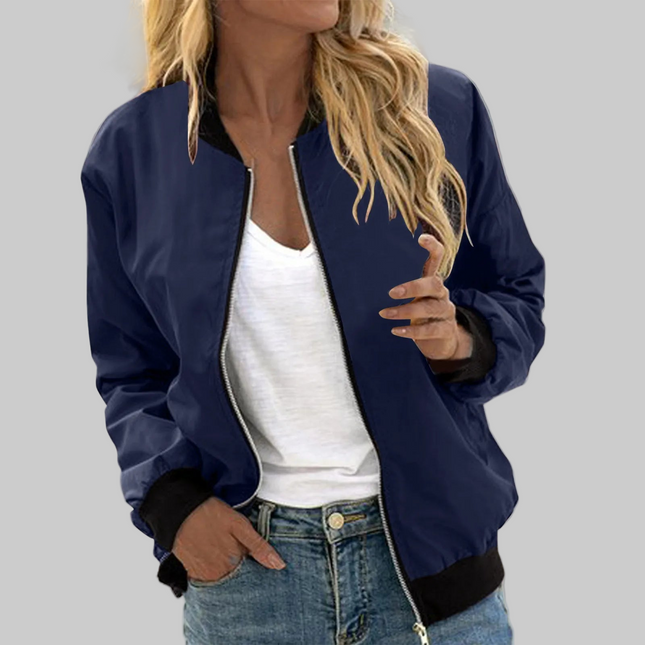 Casual Baseball Jas – Stijlvol Dagelijks Jack voor Dames