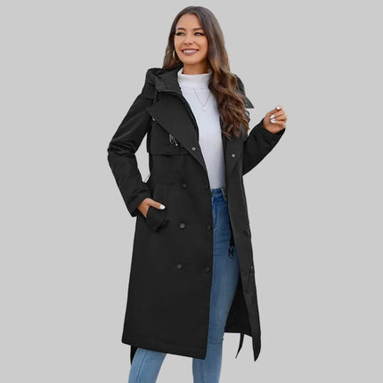 Dames Lange Parka Jas voor Voorjaar & Najaar | Licht & Stijlvol – Leona Fashion