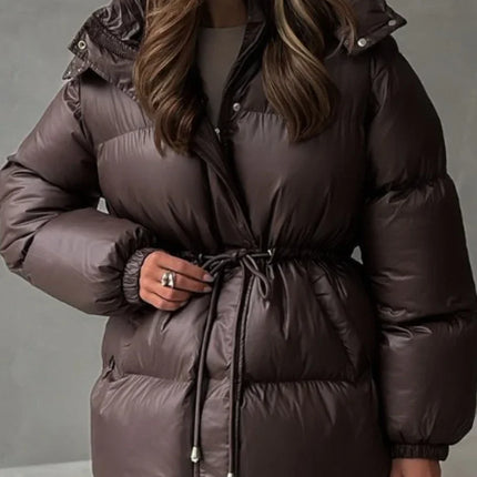 New Fashion Warm Padded Jacket Women Winter Parkas Long Sleeve Hooded Bread Cotton Clothes Female Thick Jacket Outerwear