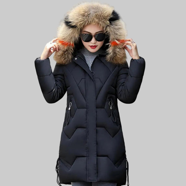 Lange Dames Winterjas met Capuchon