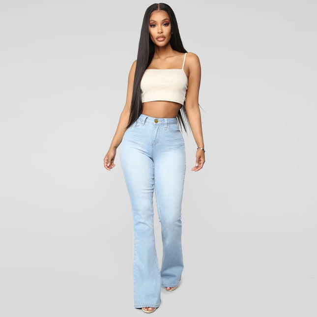 Classic High Waist Slim Denim