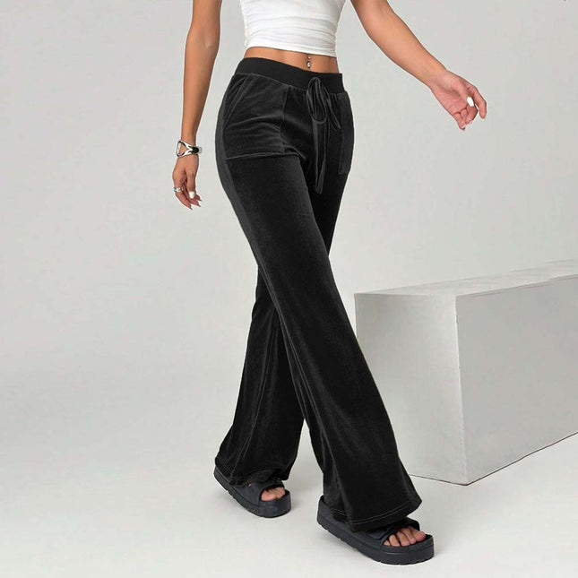Casual Pants Slimming Wide Leg Trousers